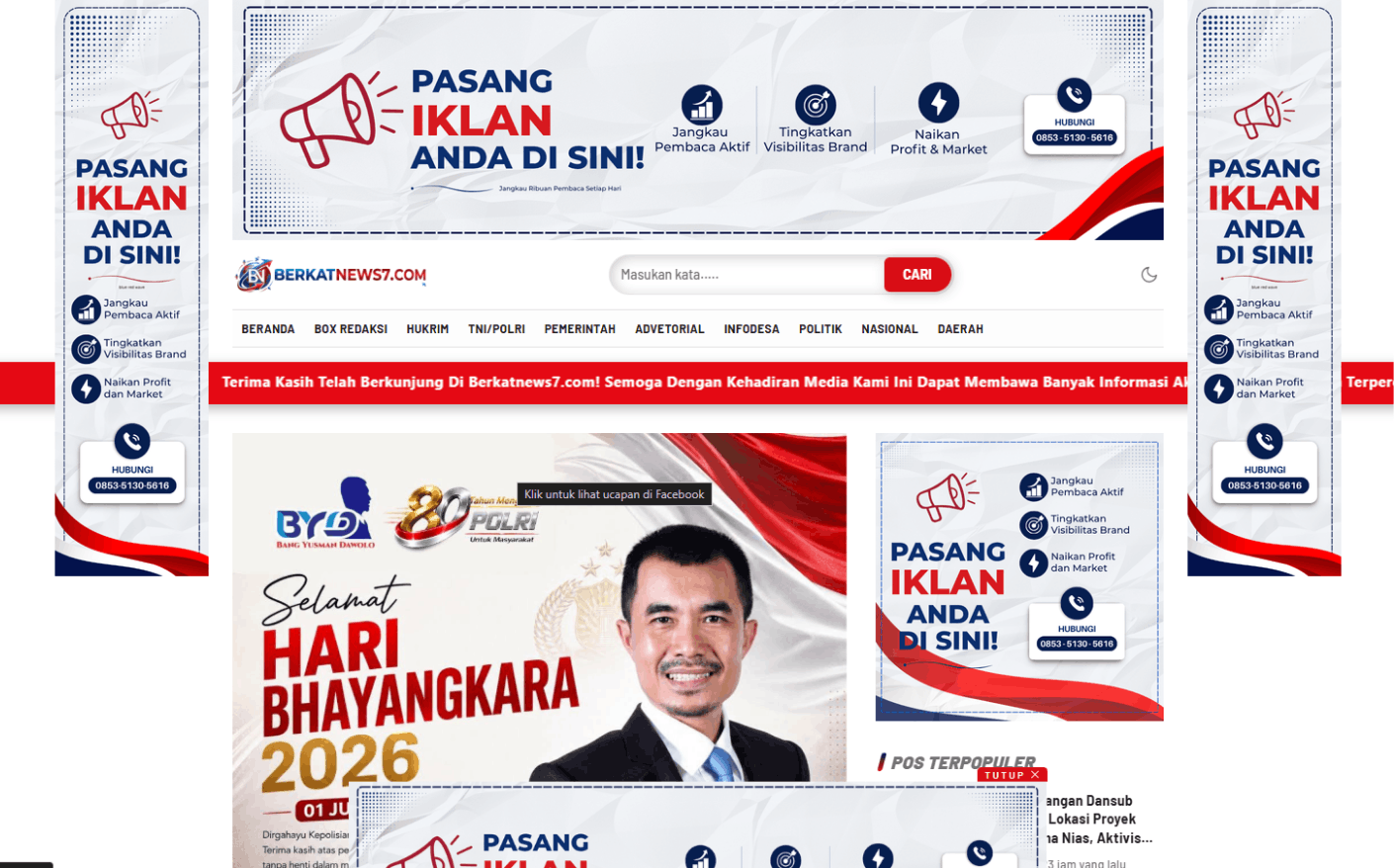 Portal Berita Digital Dan Jasa Pasang Iklan Terpercaya – Berkat News7